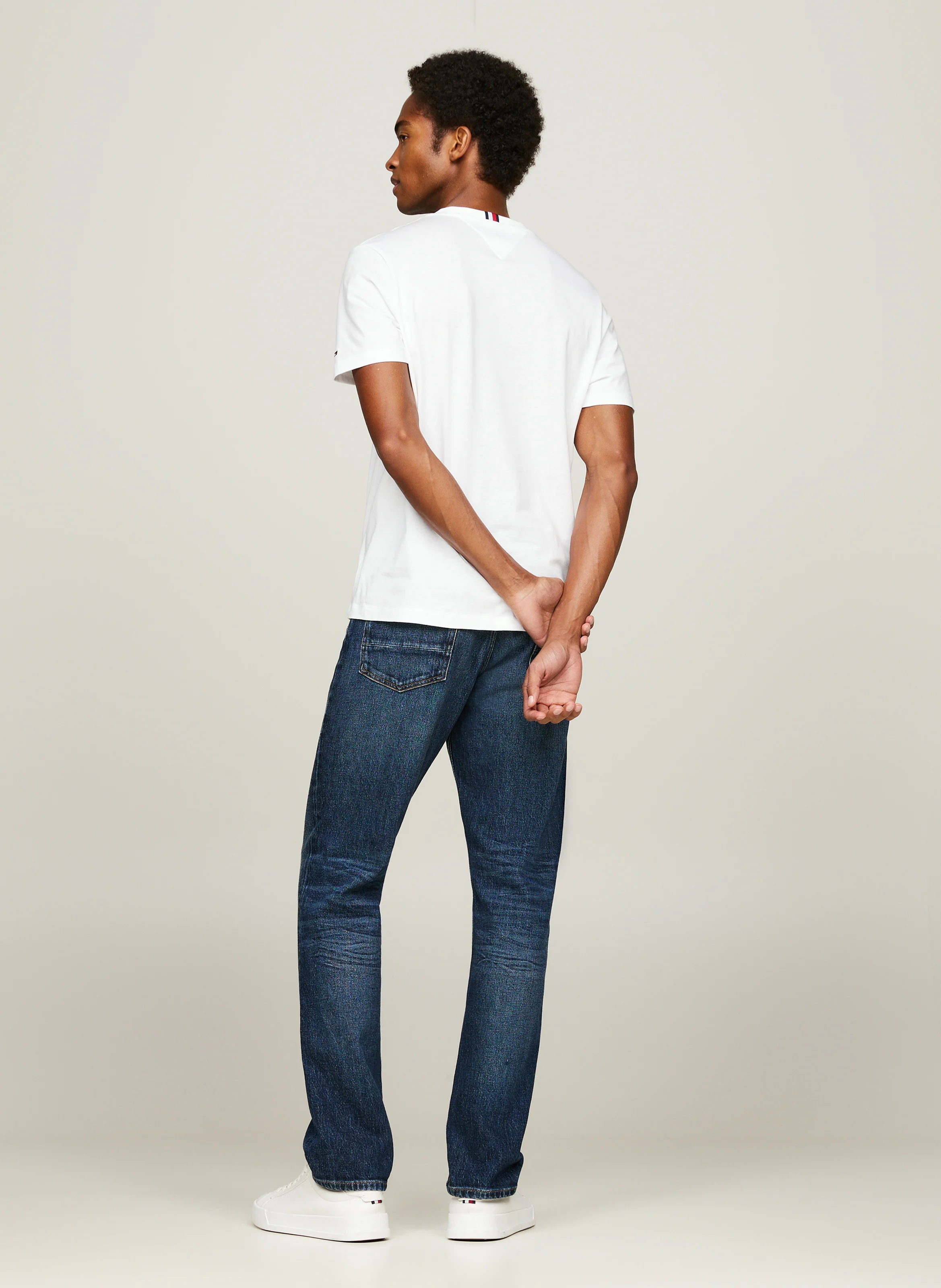 Tee-shirt col rond en coton | Blanc
