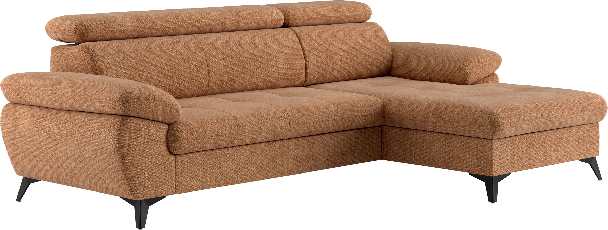 COTTA Ecksofa »Hudson L-Form« mit Kopfteilverstellung, wahlweise mit Bettfunktion & Bettkasten