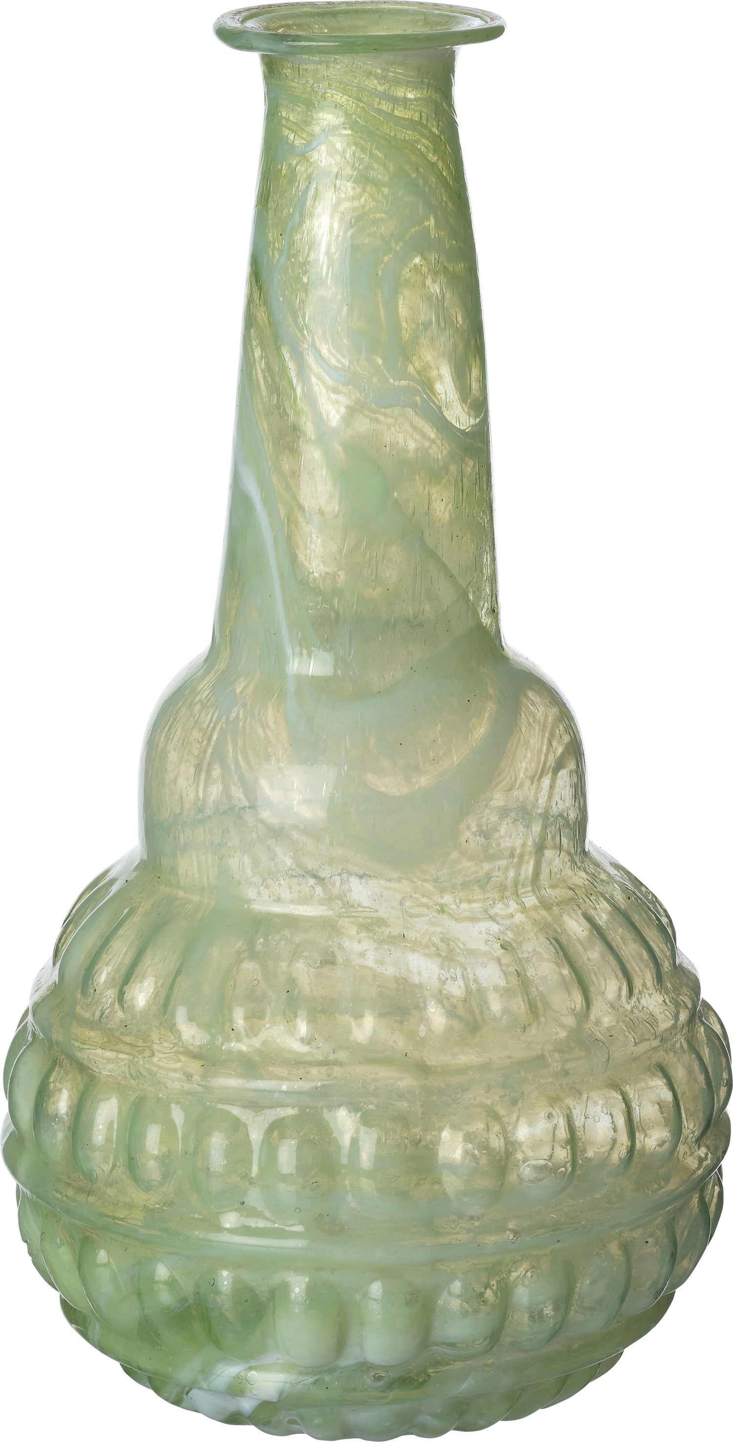 Intratuin vaas Shae groen D 11 H 21 cm