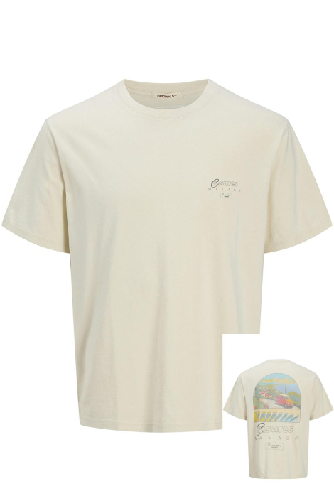Jack & Jones beige heren t-shirt