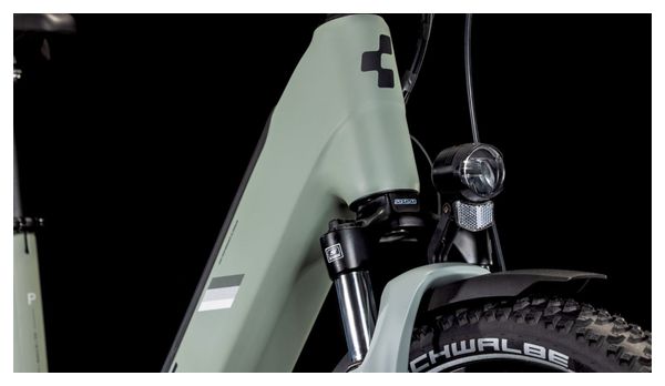 VTC Électrique Cube Nuride Hybrid Performance 625 Allroad Easy Entry Shimano Cues 9V 625 Wh 29'' Gris Vert Swamp 2025