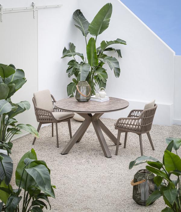 Dehner Diningtisch Marseille, ca. Ø120/H75 cm