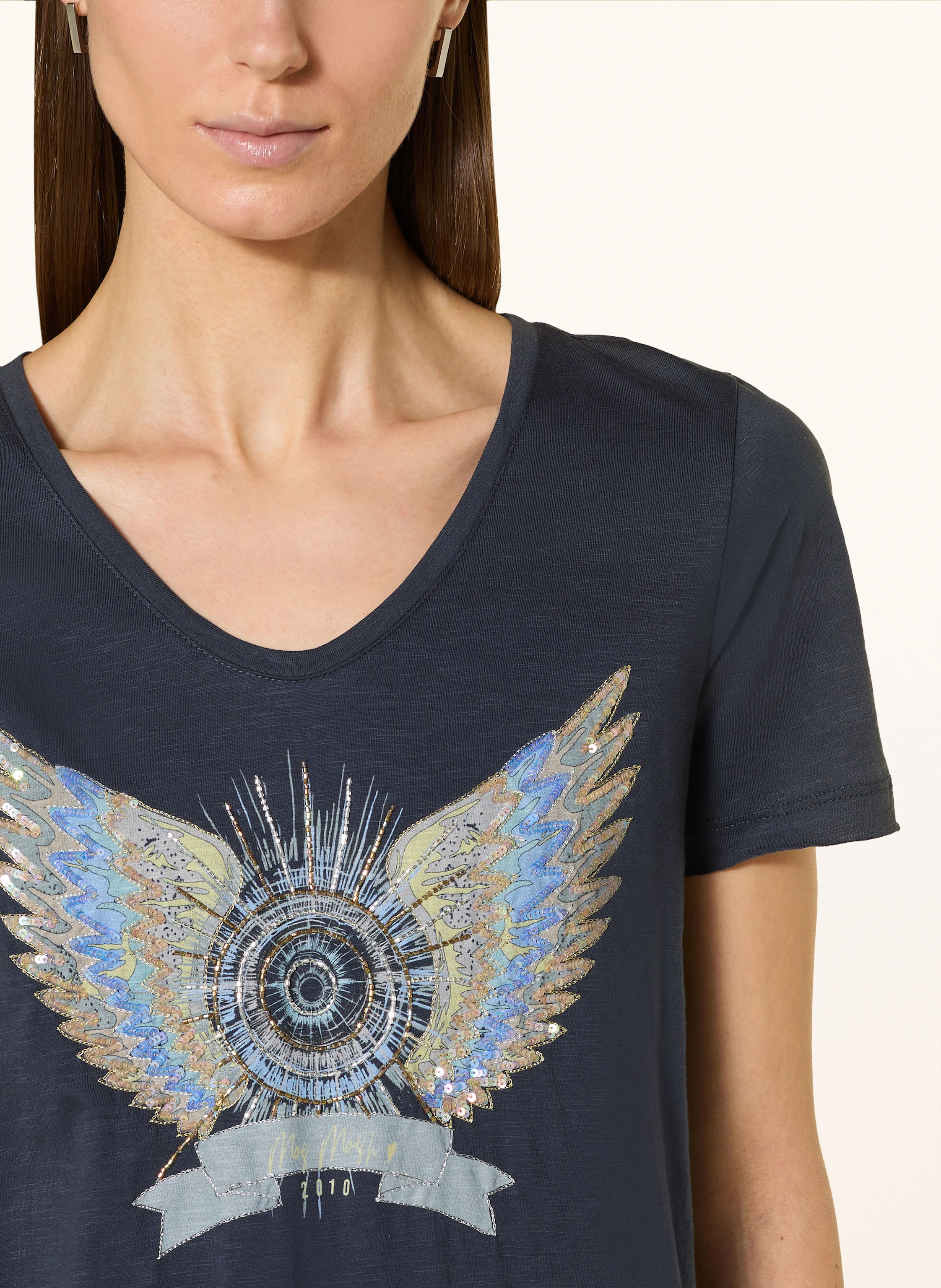 MOS MOSH T-Shirt MMGETHI mit Pailletten