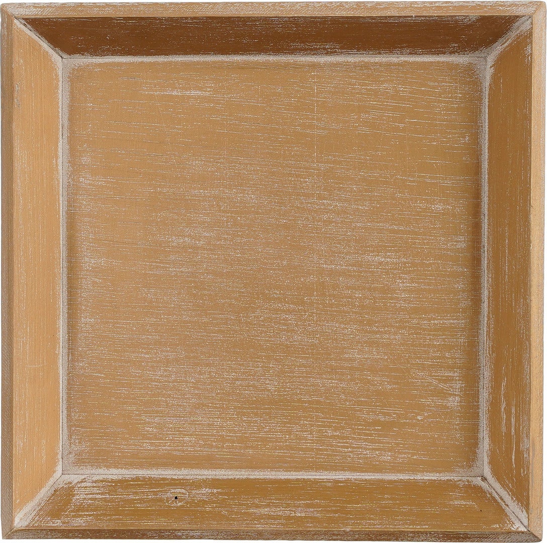 Mica Decorations decoratiebord goud 25,5 x 25,5 x 3 cm