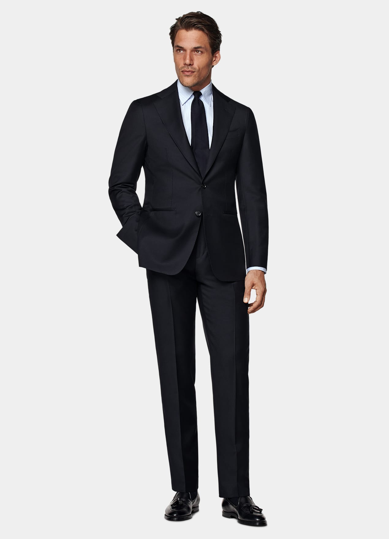 Costume sur mesure Custom Made bleu foncé