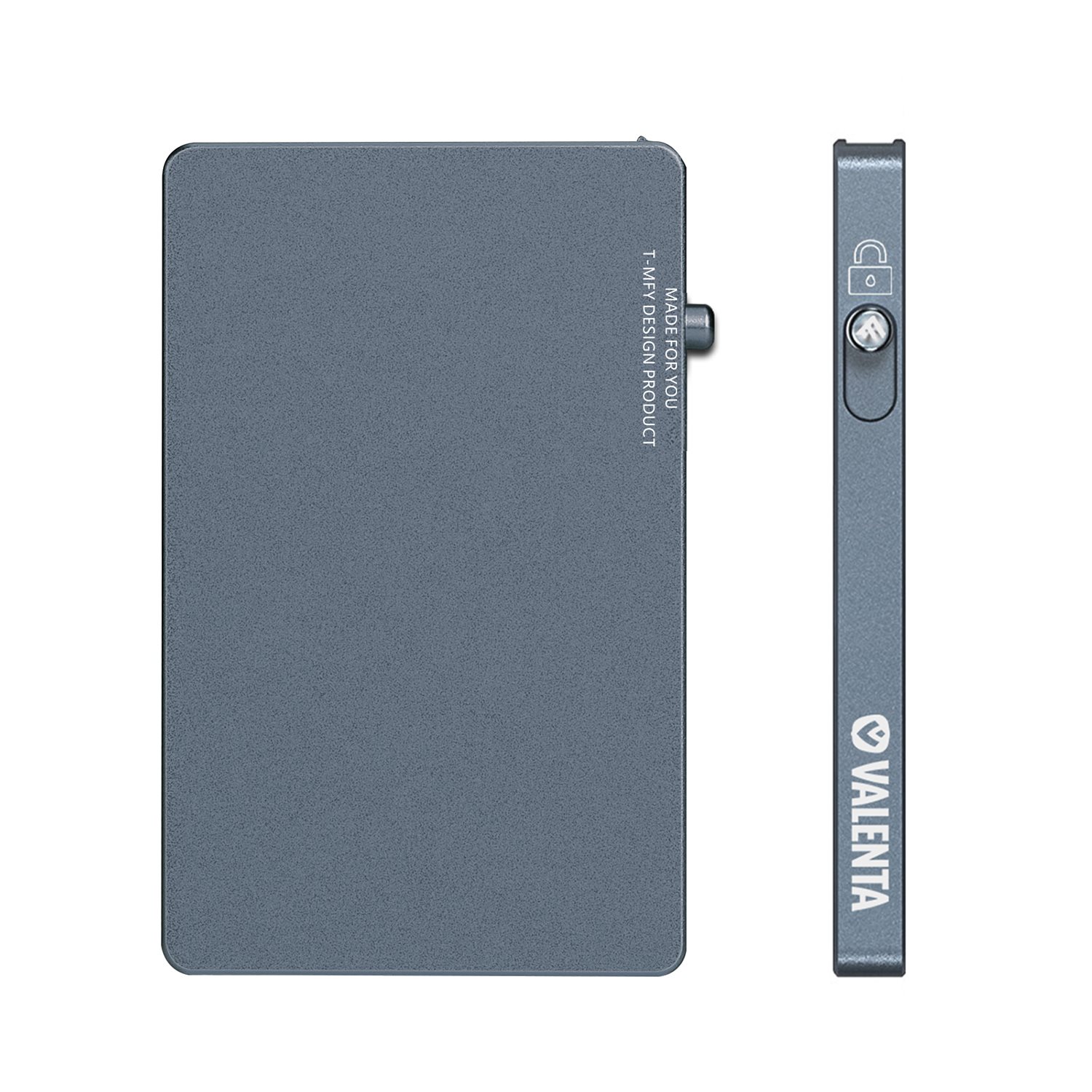 Valenta Cardprotector Aluminium Magsafe grey