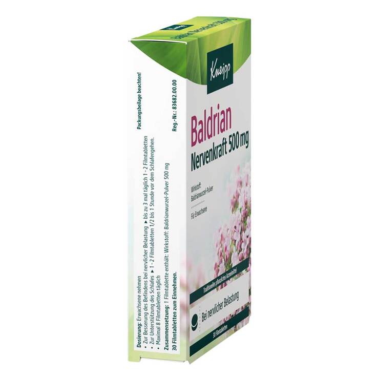 Kneipp Baldrian Nervenkraft 500 mg Filmtabletten, 30 St