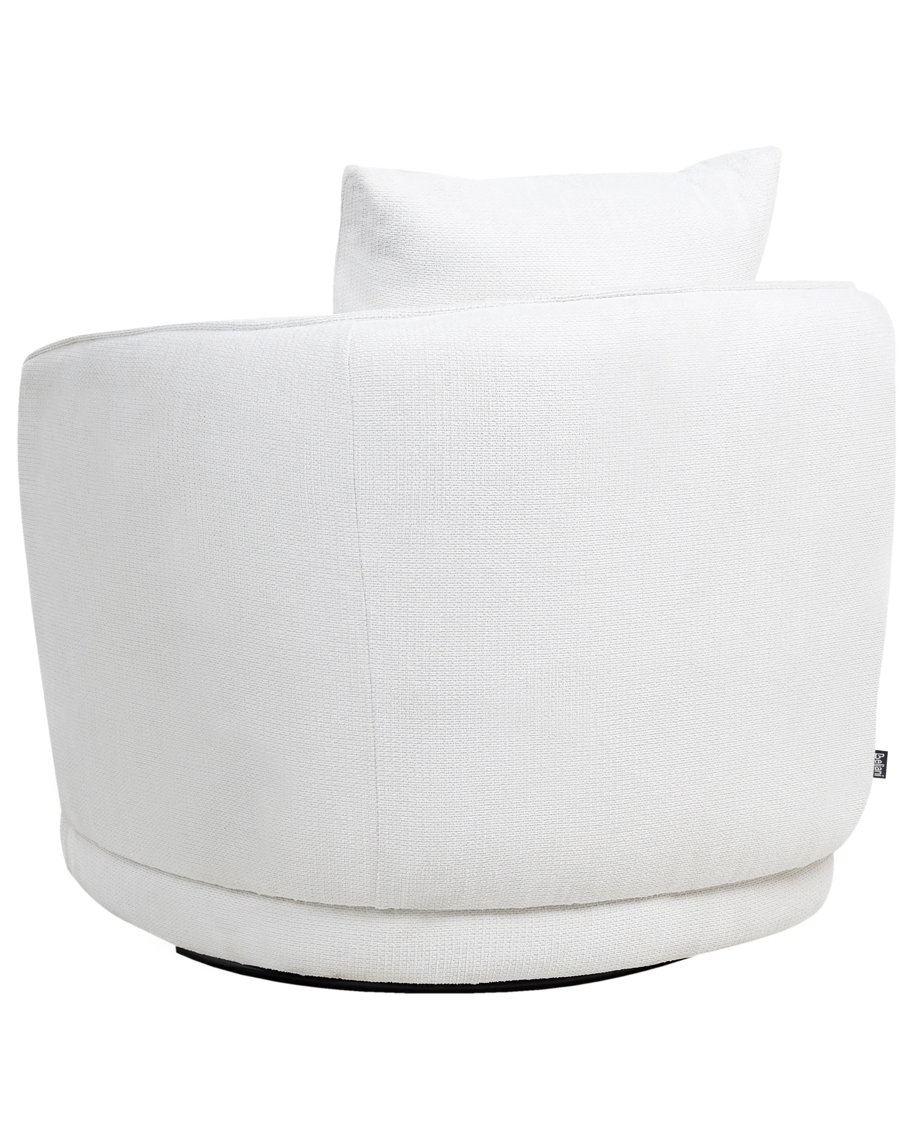 Draaifauteuil ANDALEN Stof Gebroken wit
