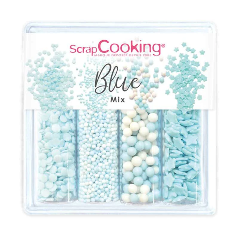 Mix de décors sucrés Bleus 64 g Scrapcooking