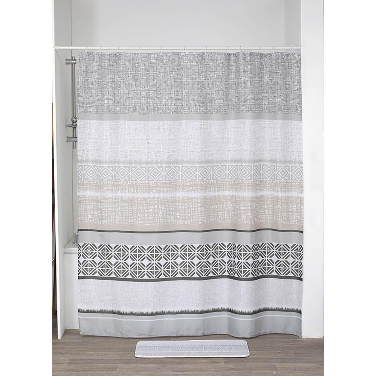 RIDEAU DE DOUCHE 180X200CM EMOTION