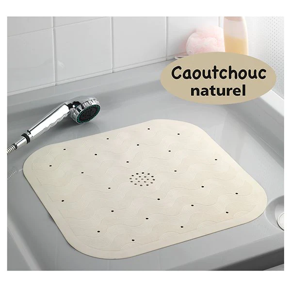 Tapis anti-dérapant douche caoutchouc naturel Wenko by Maximex
