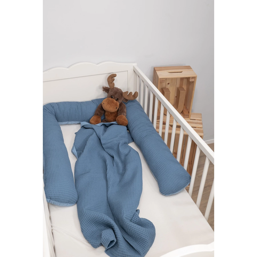 Ullenboom Baby-Bettschlange Blau 200 cm