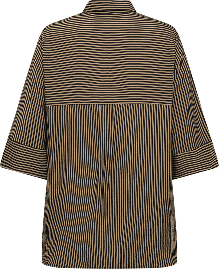 Wasabiconcept Curvy WA-GENTINA 2 Skjorte Mørk sand 8404c mørk sand