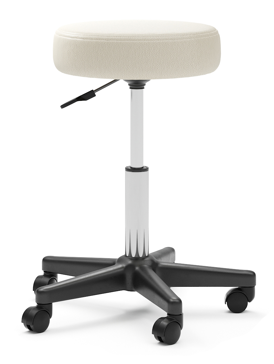 Rollhocker beige