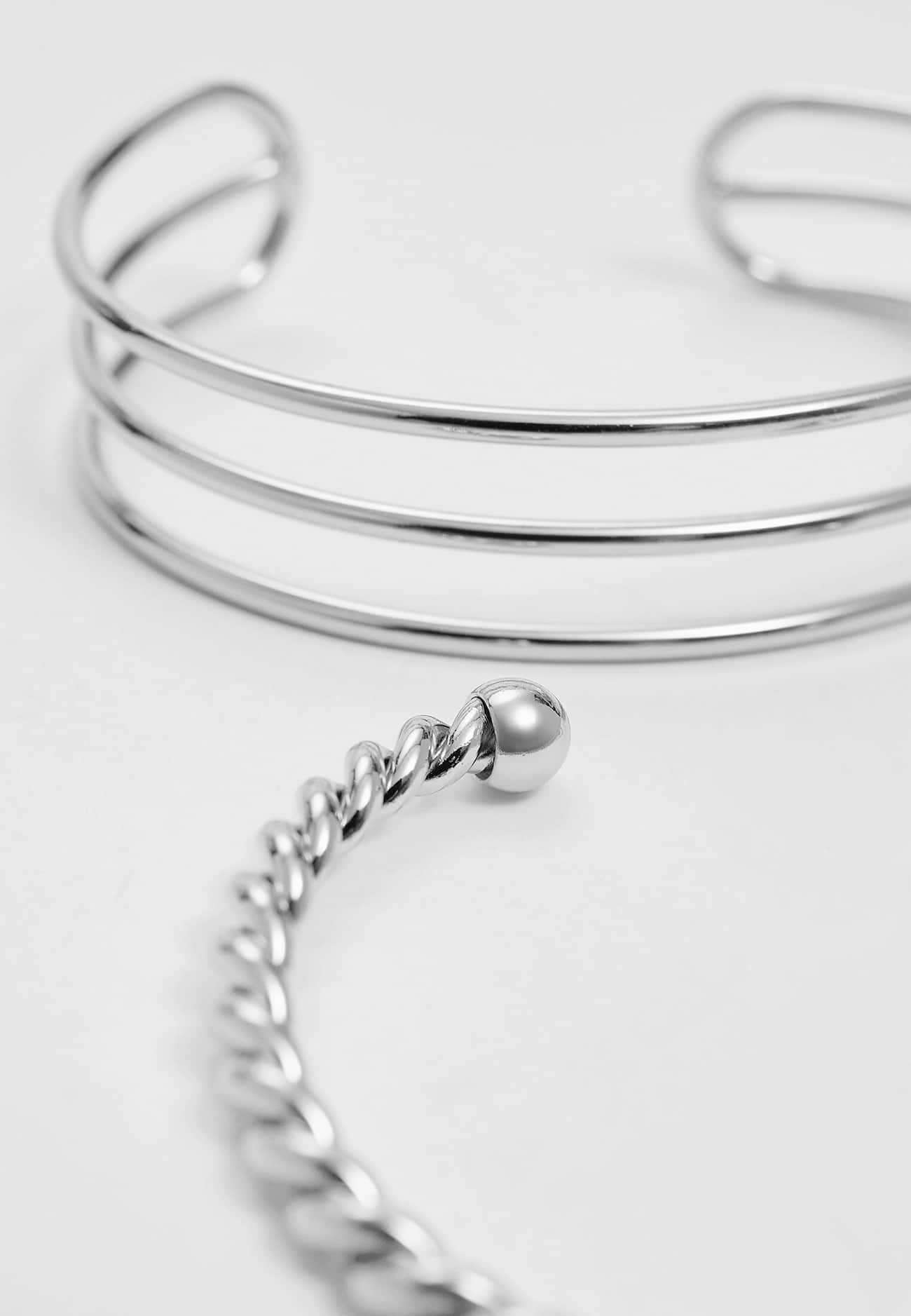 Conjunto de 3 algemas rígidas para os braços