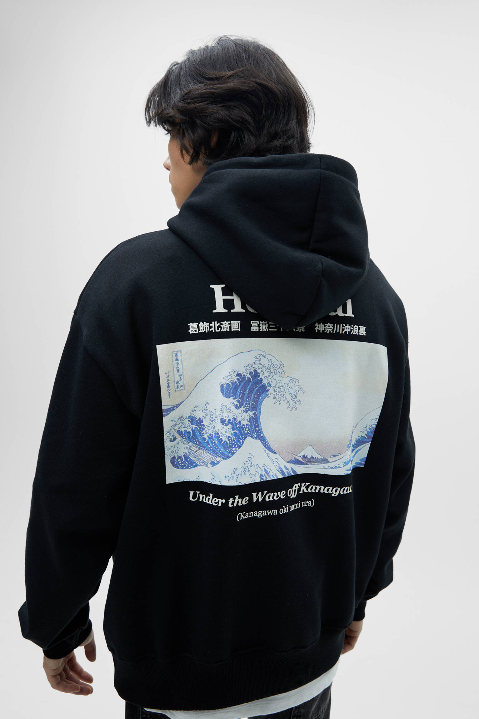 MOLETOM PRETO HOKUSAI - PRETO