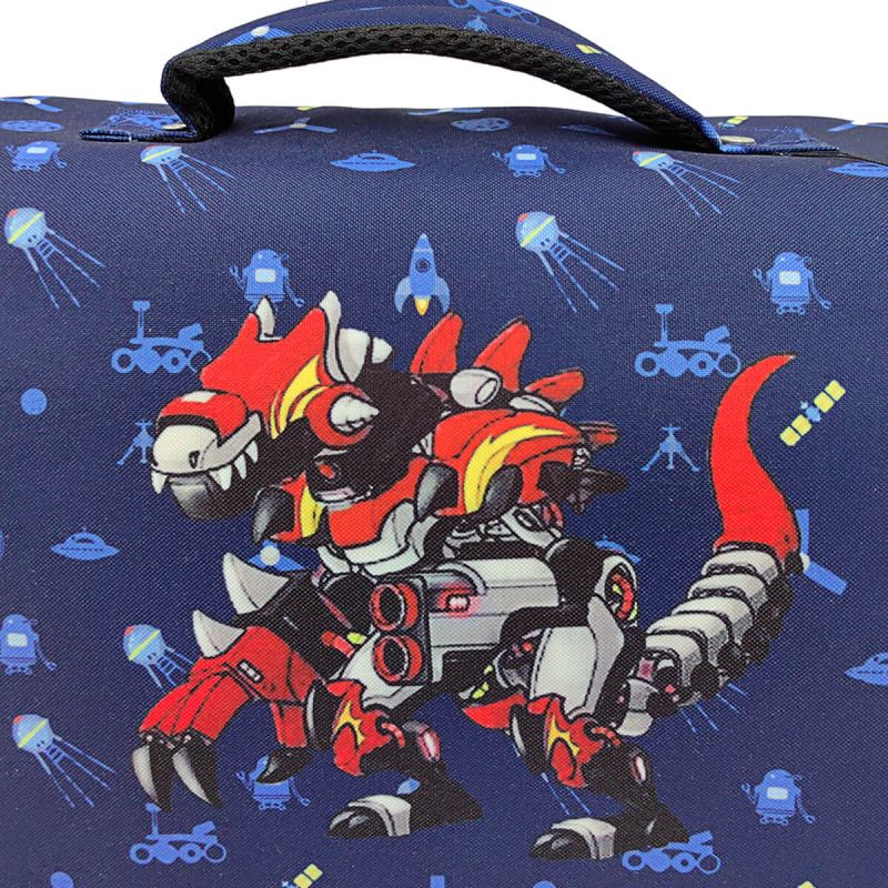 Cartable scolaire Kid robot dino 38 cm Bleu