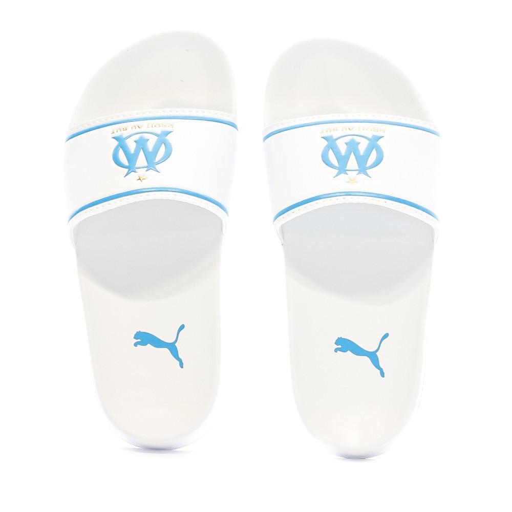 Puma OM Claquette Blanche Garçon Puma Leadcat 20