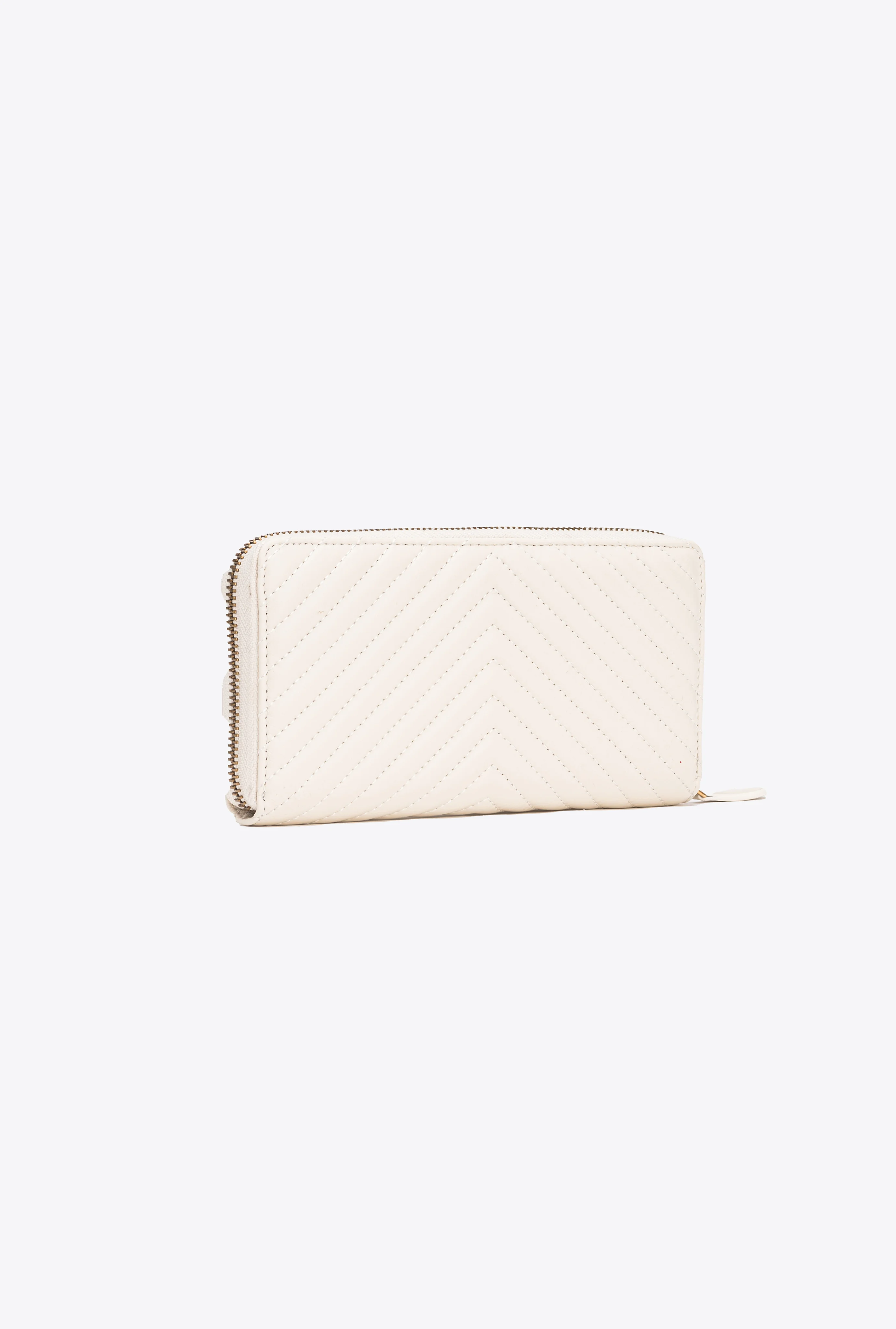Portefeuille à contour zippé | Blanc
