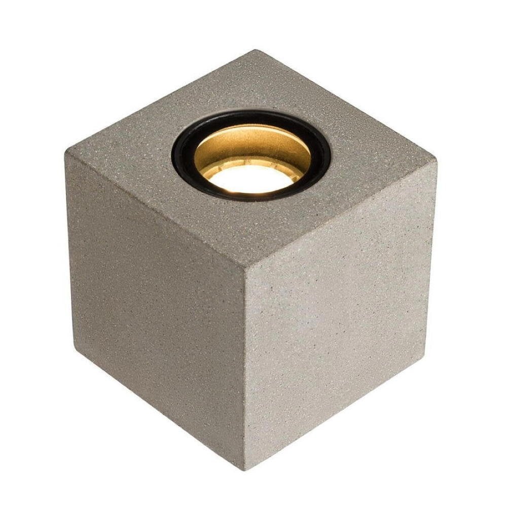 Concreto vloerlamp in grijs, GU10, IP65, vierkant