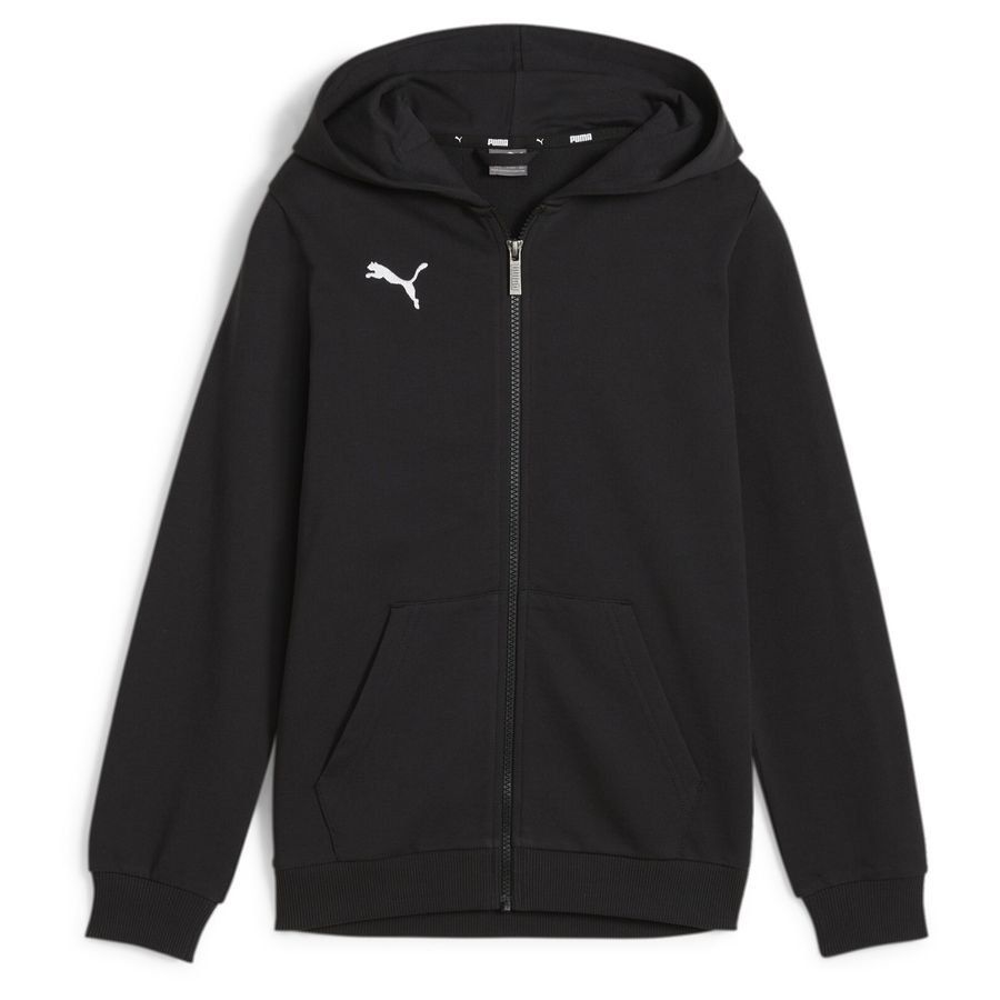 PUMA Sweat à Capuche teamGOAL Casuals Full Zip - Noir/Blanc Enfant