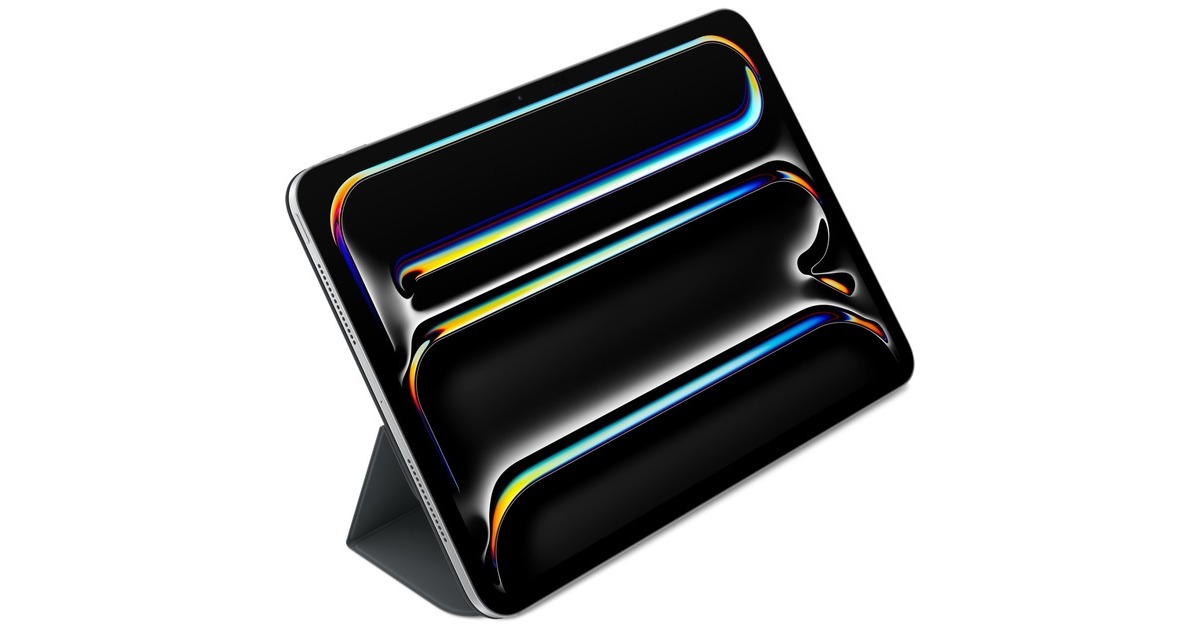 AppleSmart Folio voor 11‑inch iPad Pro (M4) - Zwart tablethoes  (Zwart)