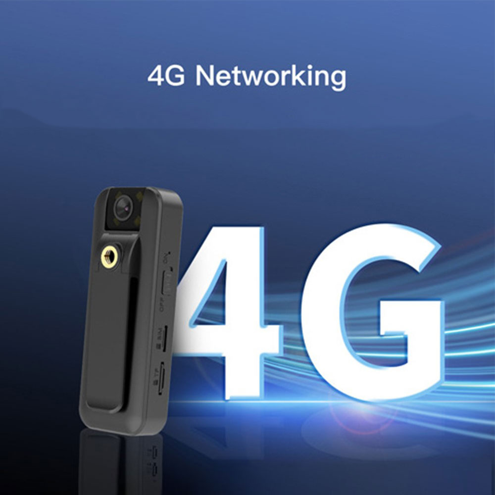Mini 1080p Kamera mit Sprachaufzeichnung / MicroSD und SIM-Slot / 180° Blickwinkel / Nachtsicht / 4G (5000mAh) - Schwarz