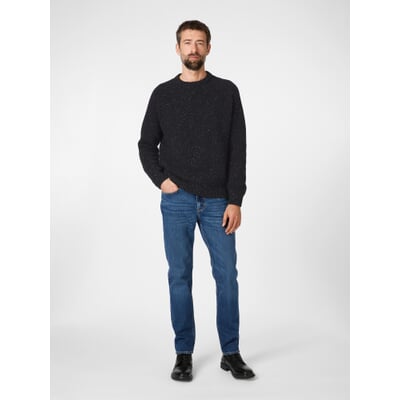 Herren-Strickpullover, Schwarz