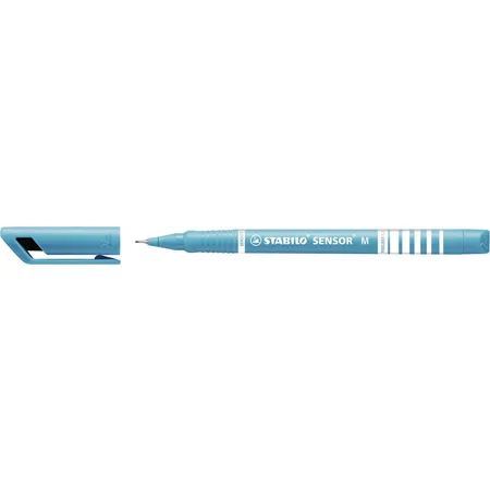 Fineliner mit gefederter Spitze - STABILO SENSOR M - medium - Einzelstift - türkis