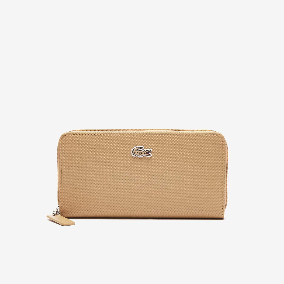LACOSTE<br>Carteira com zíper em tecido piqué L1212