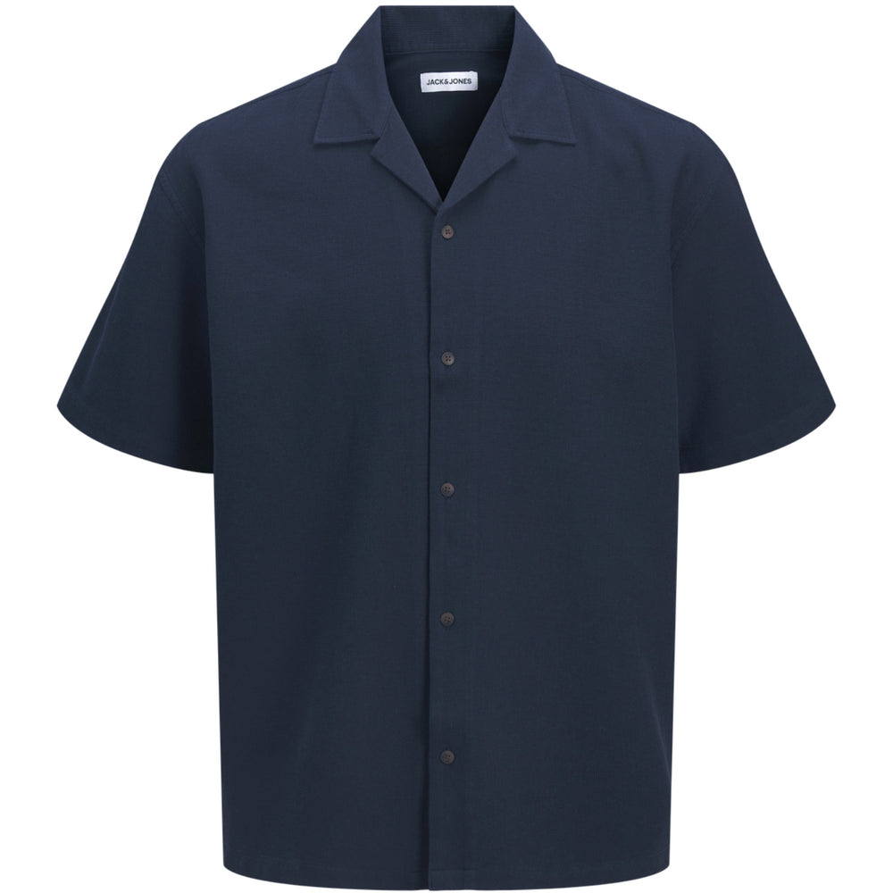 Køb Jack & Jones Junior Navy Blazer Jjglobal Waffle Resort Skjorte Ss Mp Jnr