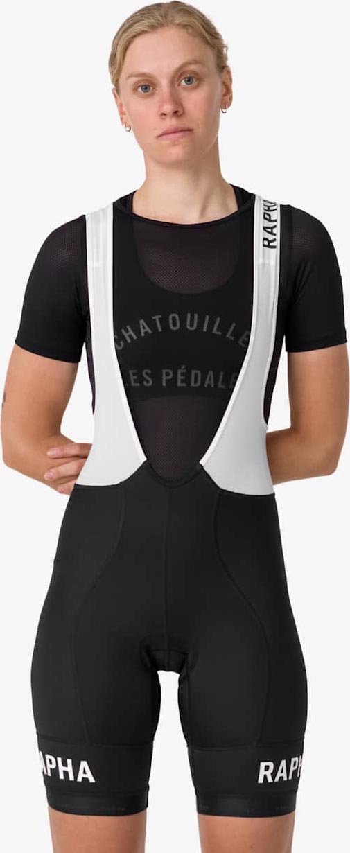 Pro Team Training Bib Shorts Dame Black/White