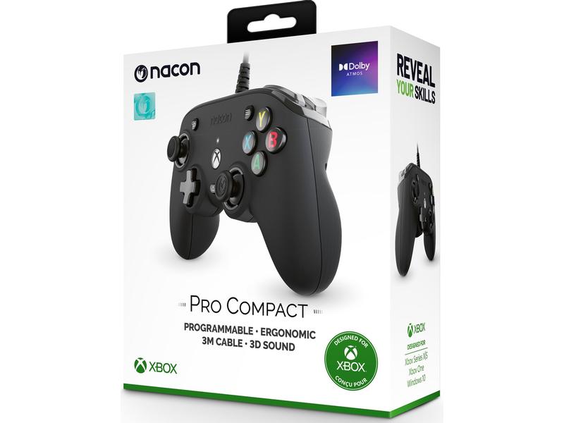 Nacon Controller Xbox Compact PRO Schwarz Anpassbarer Controller für Xbox