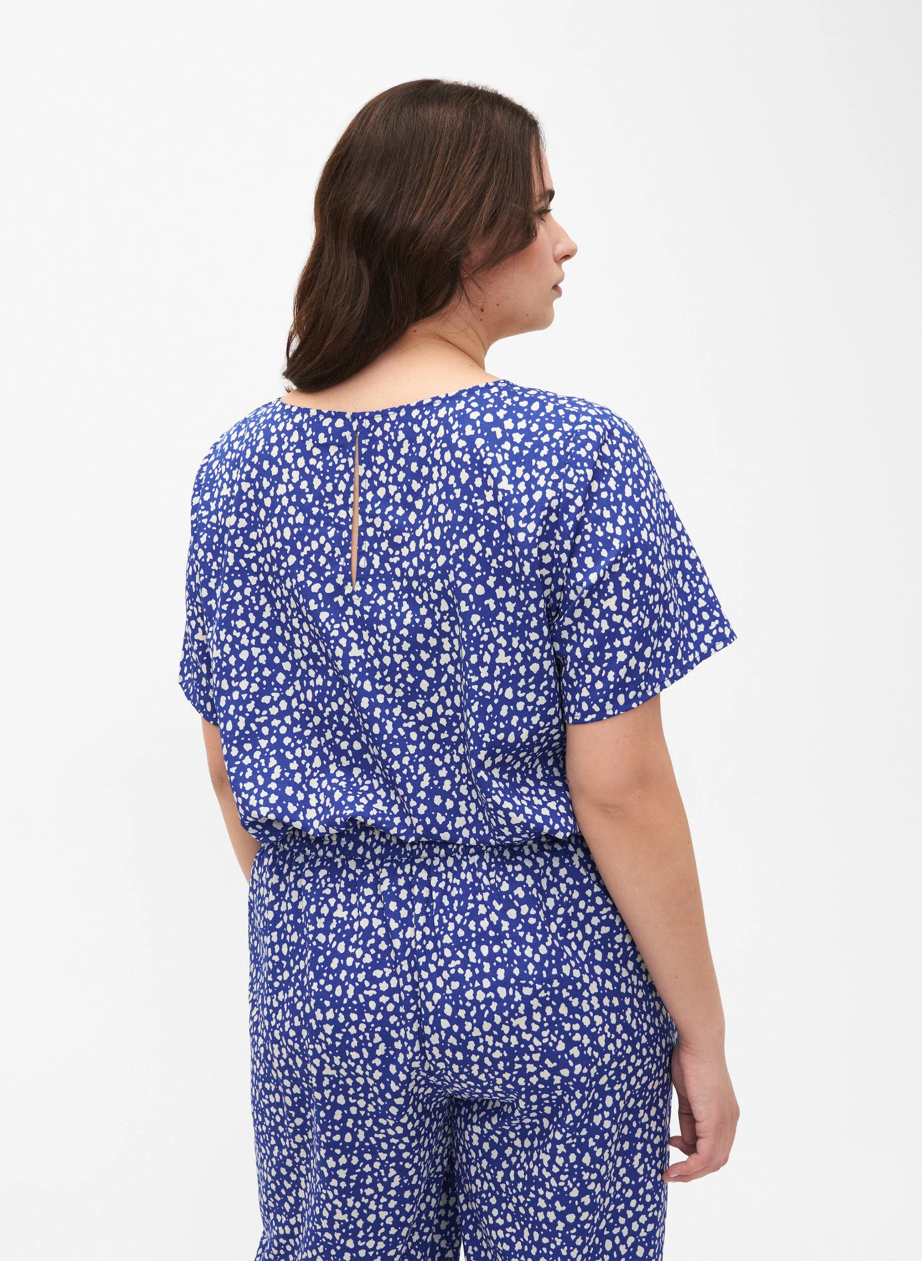 FLASH - Kortærmet bluse med print
