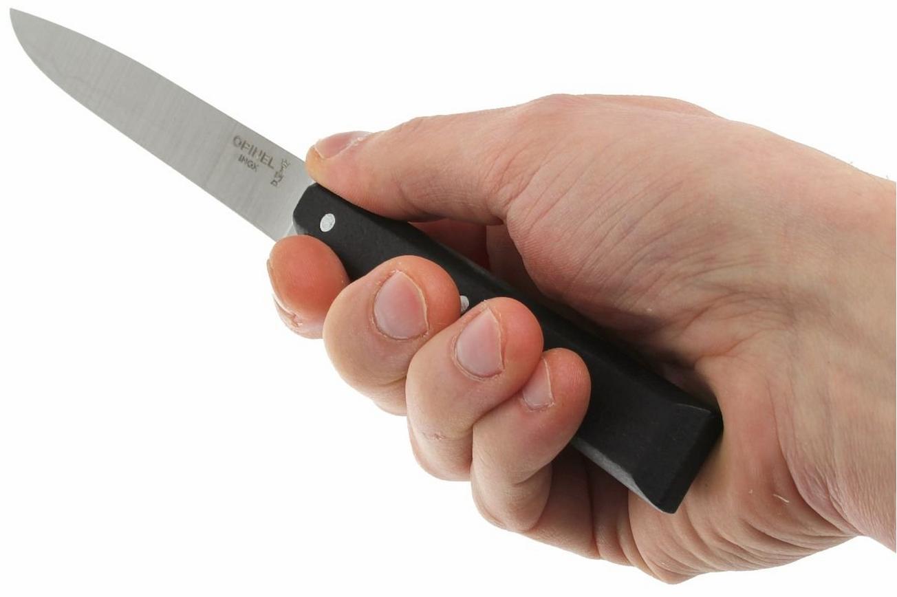 Opinel tafelmes Bon Appétit, N°125, zwart