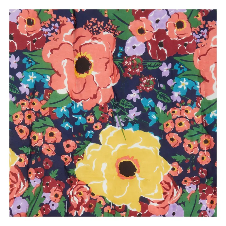 Lucas du Tertre Plaid quilté réversible Helen Flower | Noir