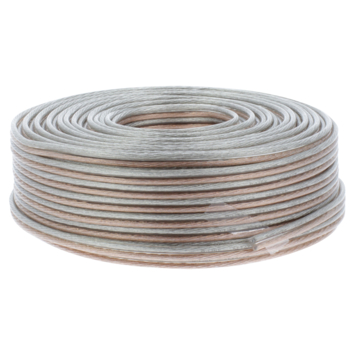 Q-Link luidsprekersnoer 2x1.5mm 50 meter transparant