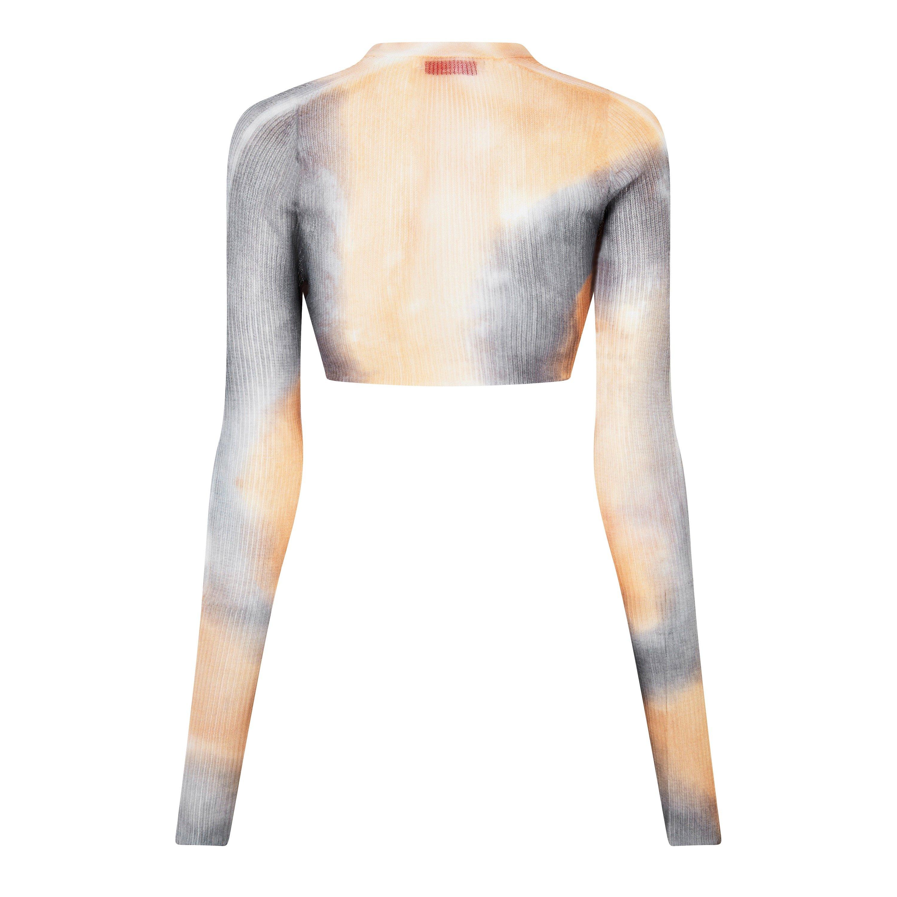 Off White Tie Dye Cardigan