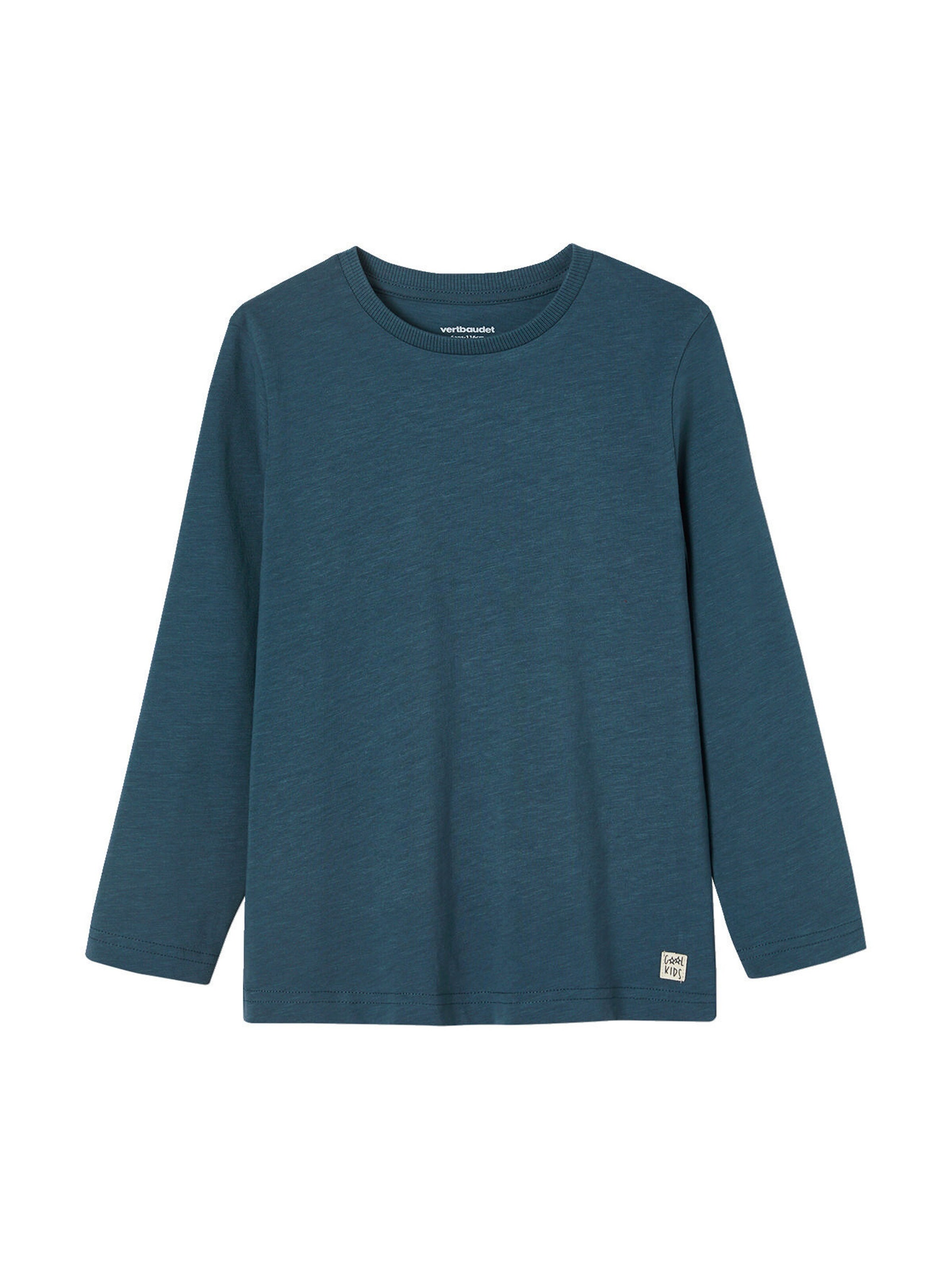 Vertbaudet Jungen Langarmshirt BASIC dunkelblau