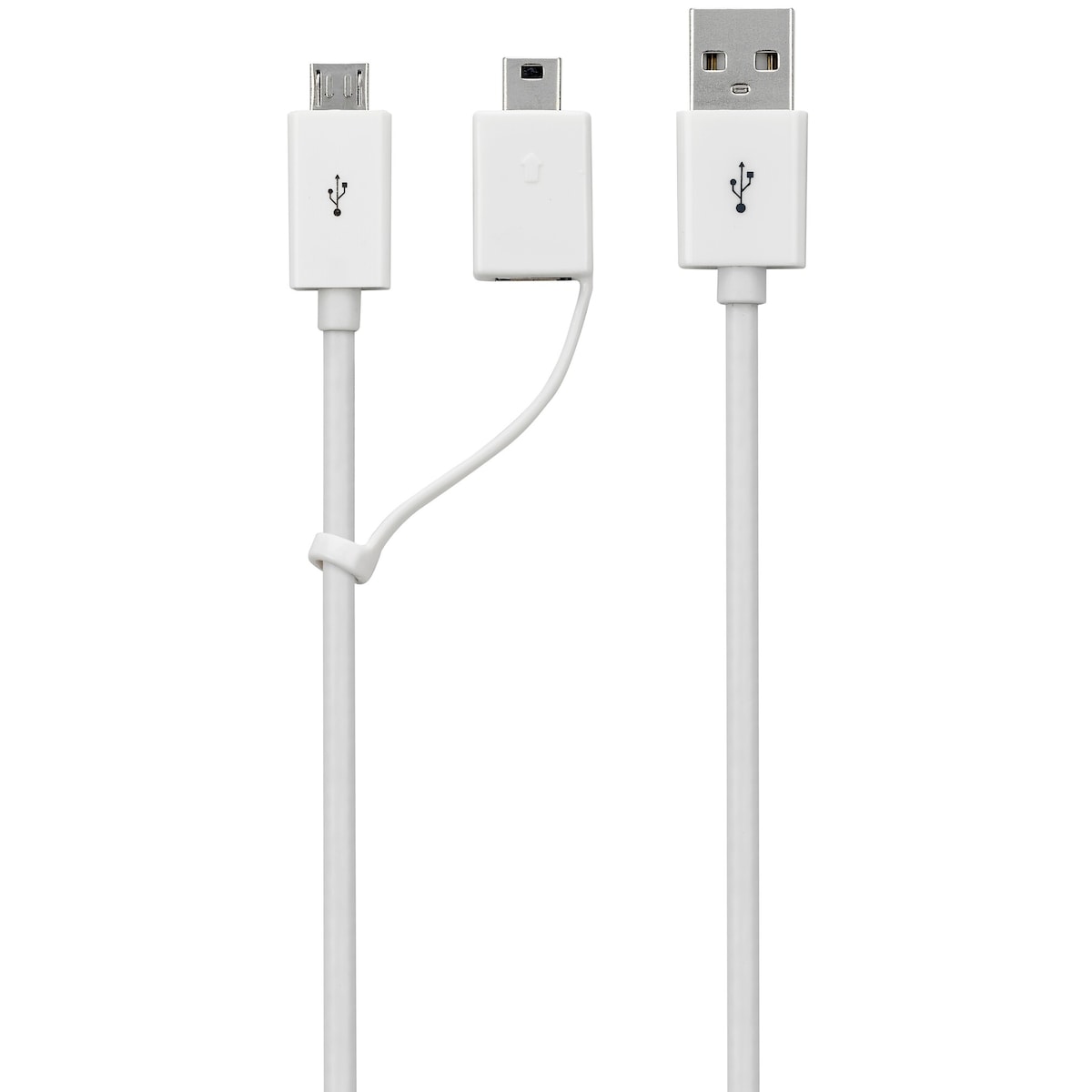 iWantit 1.8 m USB-A til Micro/Mini USB kabel (hvit)