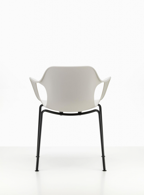 Vitra HAL RE armchair basic dark onderstel diepzwart
