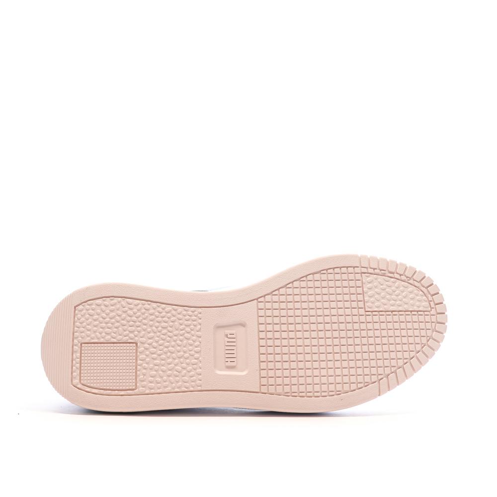 Puma Baskets Blanc/Rose/Vert Femme Puma Carina Street