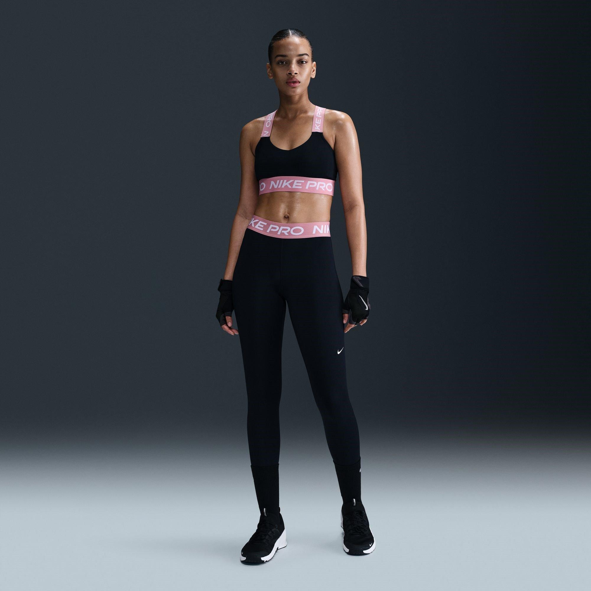 Nike Pro Womens Mid Rise Mesh Panelled Leggings