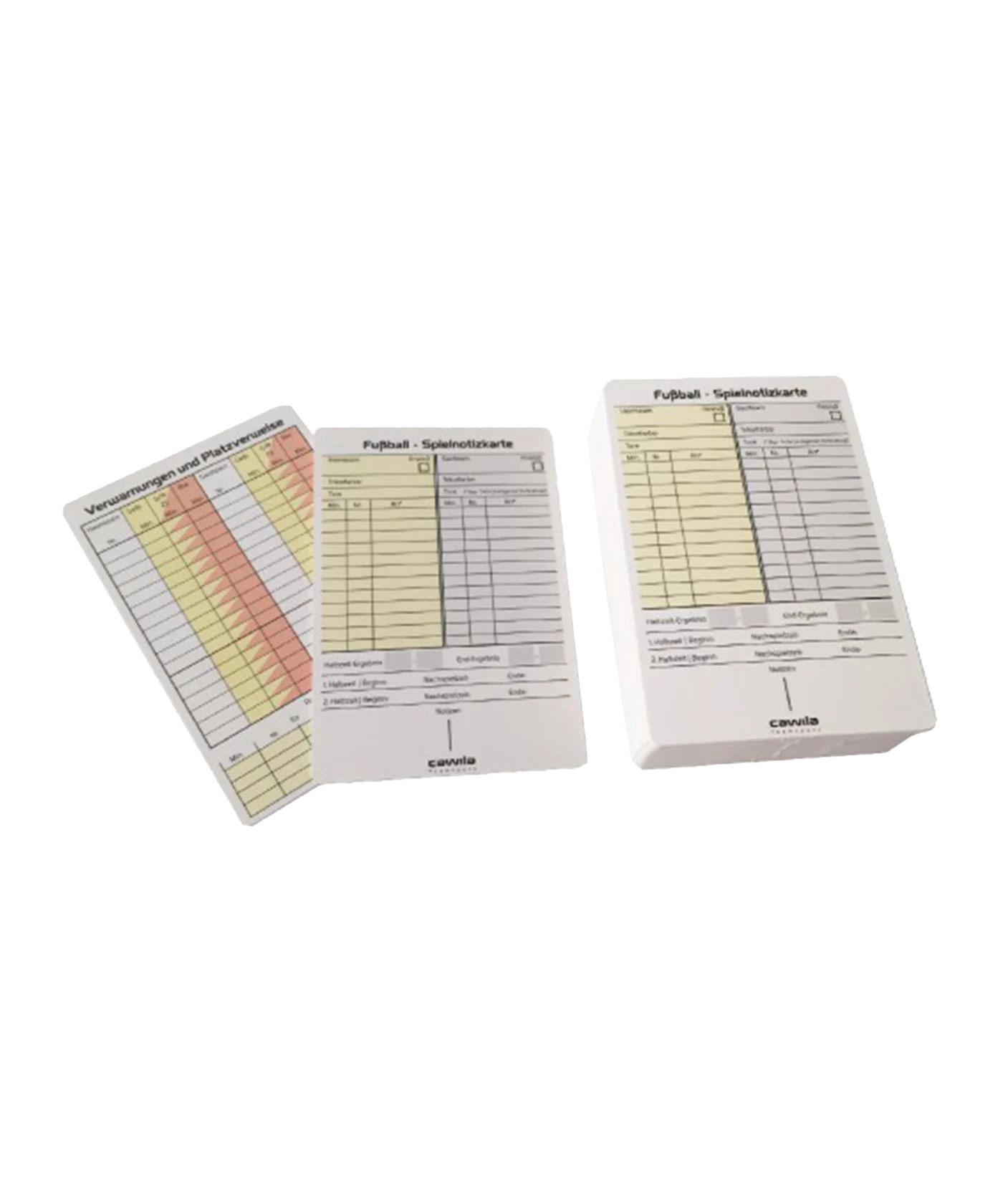 Cawila Spielnotizkarten Fußball 50er Set Weiss