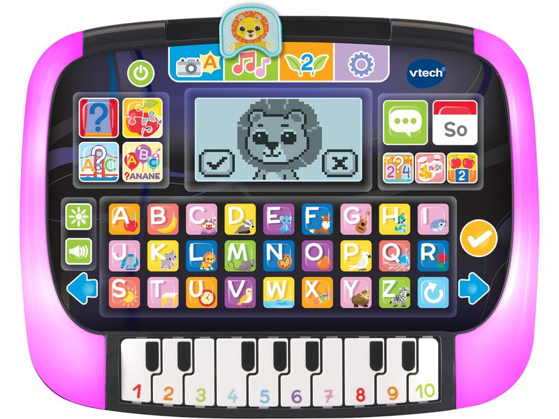 Vtech Musikspielzeug Lern- und Musiktablet -DE- Sprechendes, musikalisches Tablet mit Beleuchtung