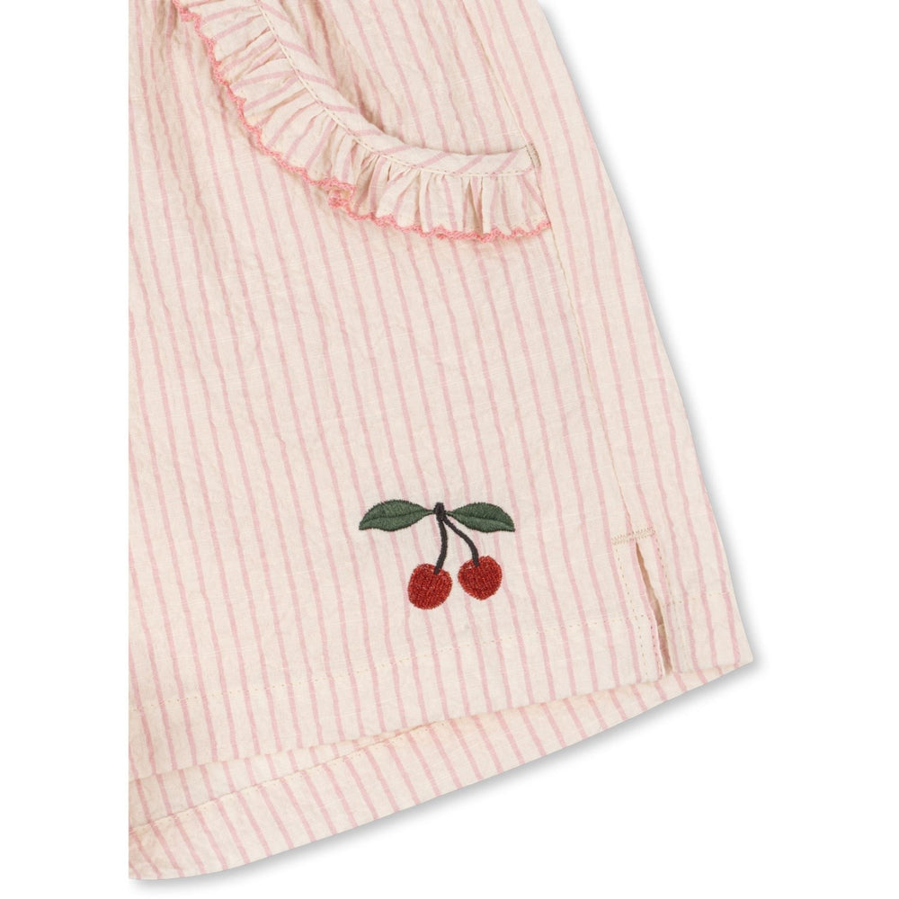 Køb Konges Sløjd Peony Stripe Ellie Flæse Shorts GOTS