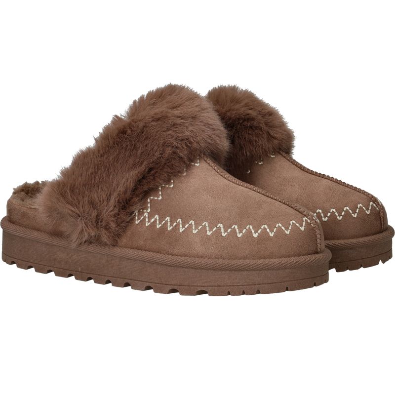 Belizia Pantoffels Taupe Dames
