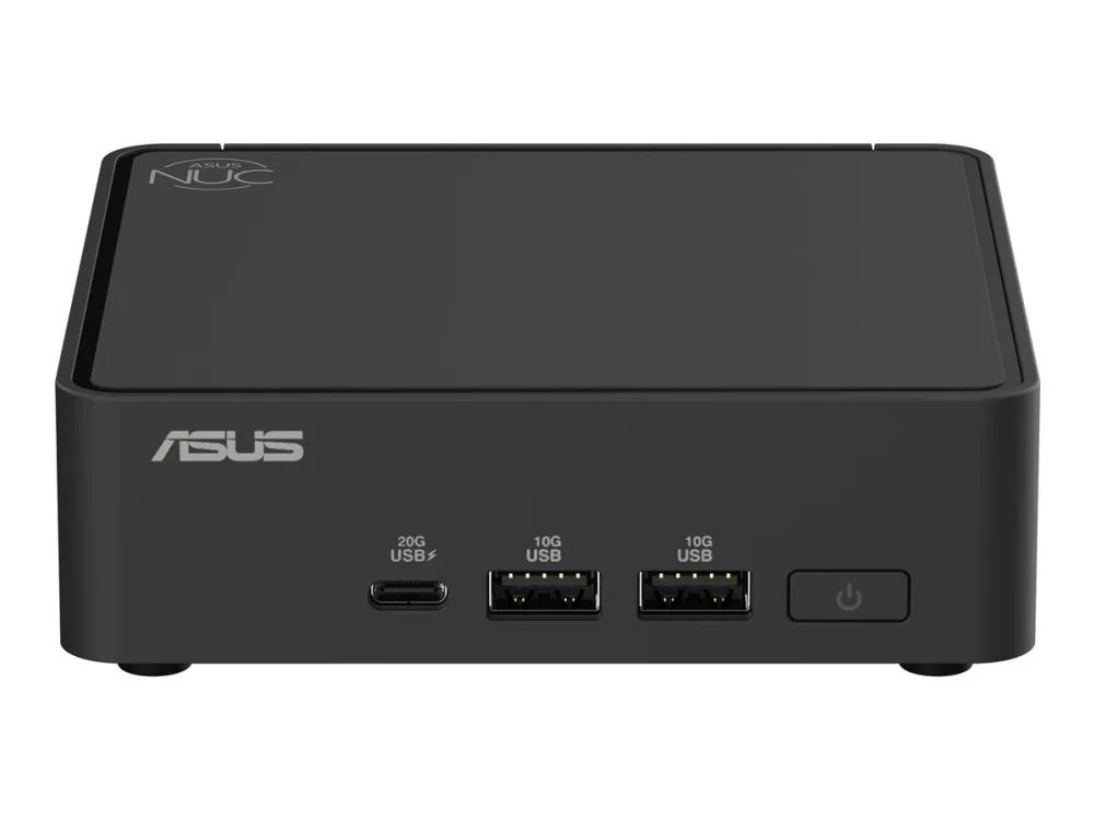 ASUS NUC 15 Pro Slim Kit RNUC15CRKC500002 - Barebone - mini PC 1 x Core 5 210H / op til 4.8 GHz - RAM 0 GB - Intel Graphics - IEEE 802.11ax (Wi-Fi 6), IEEE 802.11be (Wi-Fi 7), Bluetooth 5.4, Gigabit Ethernet, 2.5 Gigabit Ethernet - sort