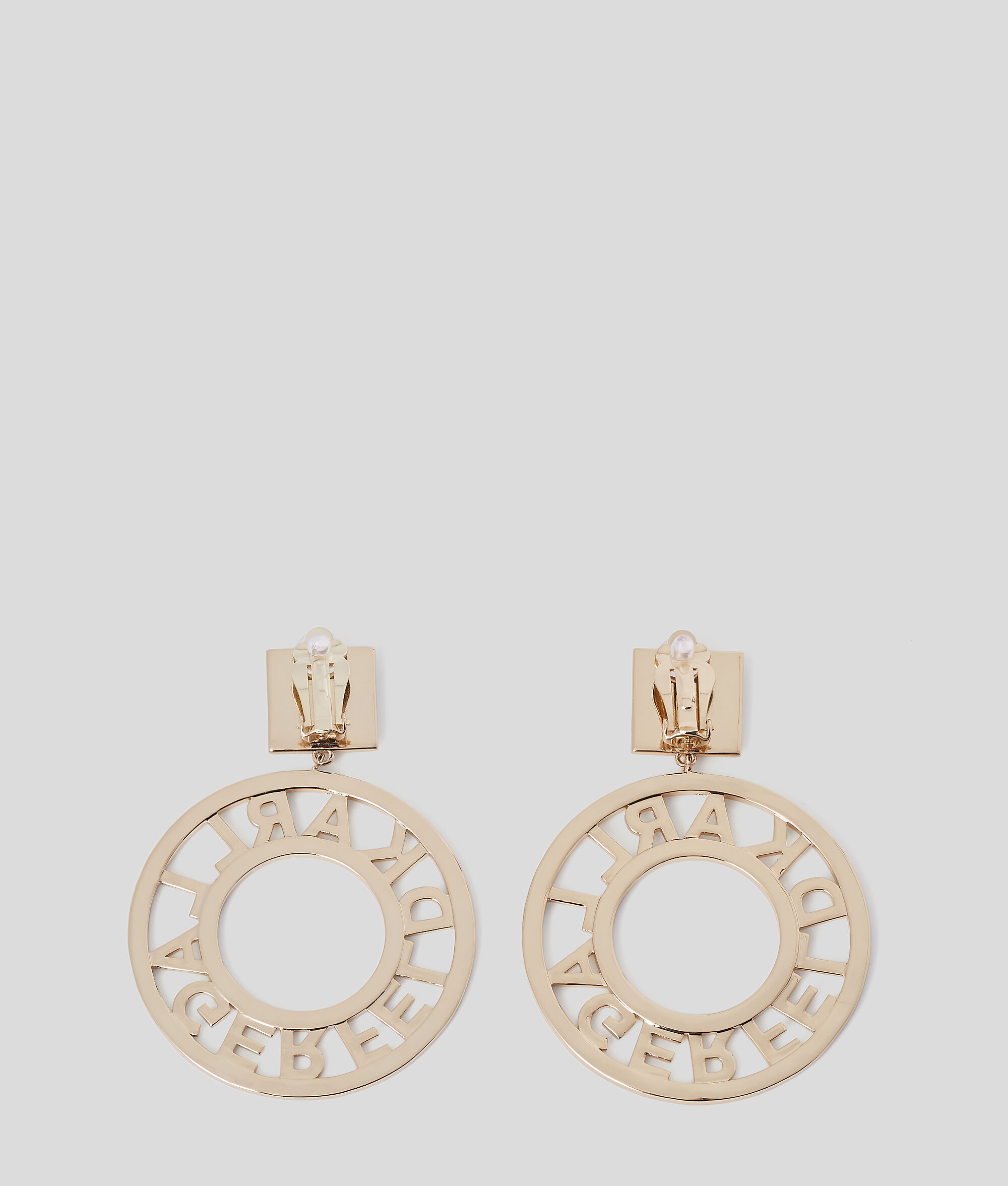 BOUCLES D'OREILLES CLIP AVEC LOGO K/CIRCLE ARCHIVE