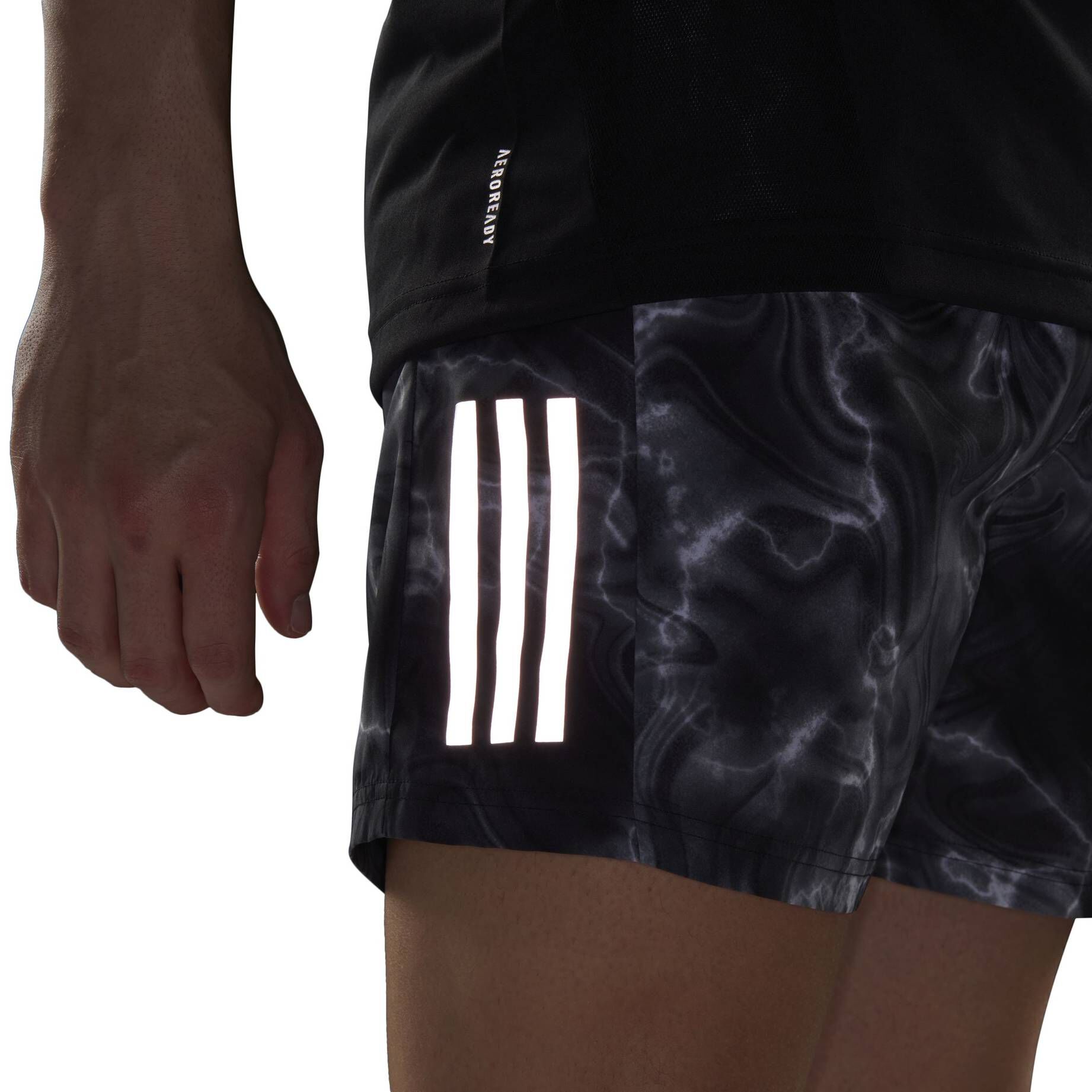 adidas Performance| Laufshorts mit Innenhose OWN THE RUN ALLOVER PRINT 7IN SHORT
